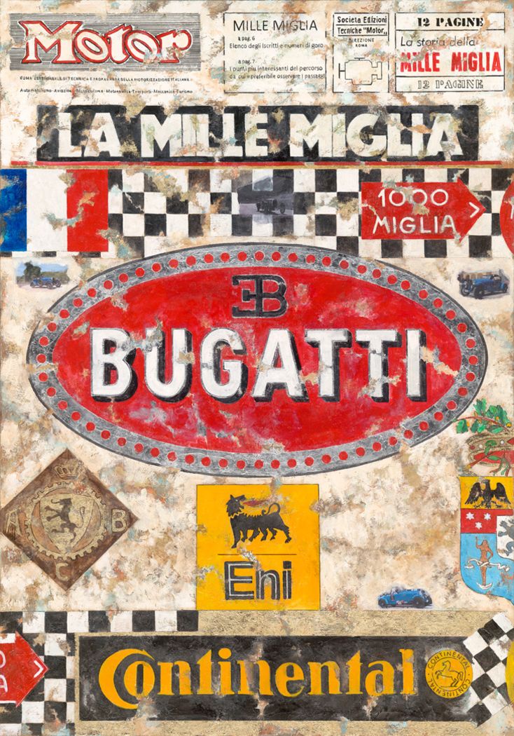 Mille Miglia Klassensieger Sektion Bugatti