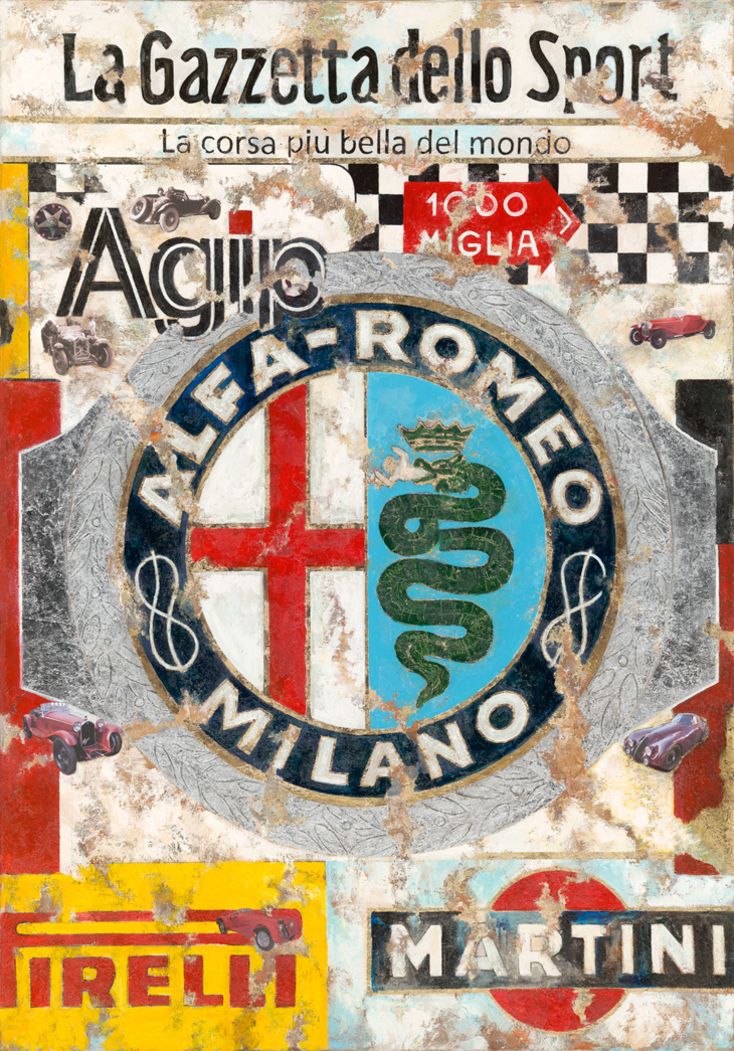 Mille Miglia overall champions section Alfa-Romeo