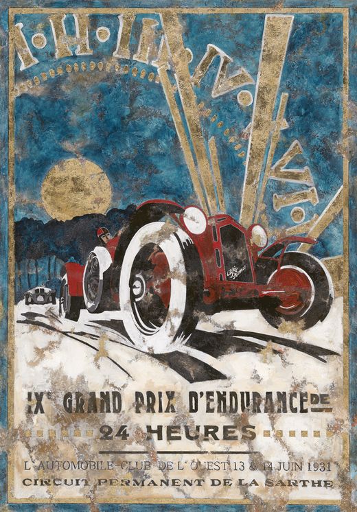 Le Mans Poster series 1931 IXémes Grand Prix d´Endurance de 24 Heures